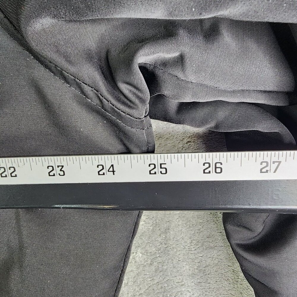 Womens Ellos Black Full Zip & Button Parka Jacket Faux Fur Hood Polyester 20 - Picture 8 of 9